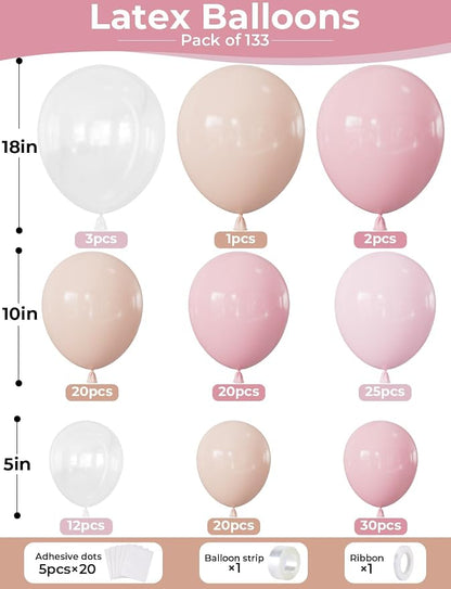 Light Pink Balloon Arch Kit - Image 2