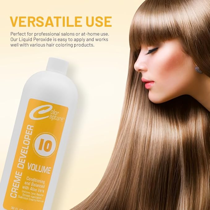 Cream Developer, 10 Vol, Hair Color Enhancer - 32 Ounces