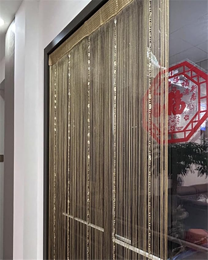 ave split 100cmX200cm Decorative Door String Curtain Beads Wall Panel Fringe - Image 4