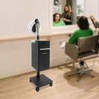 Professional Nano Hair Steamer Machine, 110V Multi-Function Hair Care Equipment with Steam Cap & External Water Tank, Freestanding Rolling Hair Color Processor for Salon Spa Home