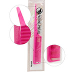 Donna Rat Tail Comb - Professional Parting Comb for Precision Styling, Ideal Rat Tail Combs for Sectioning and Hair Parting, Durable and Heat Resistant, Perfect for Salon and Home Use (PINK)