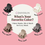 50Pcs Matte Mini Hair Claw Clips, Small Cute Tiny Clips for Thin Short Curly Hair Women Girls Toddlers, Braids & Buns Accessories (Neutral Colors)
