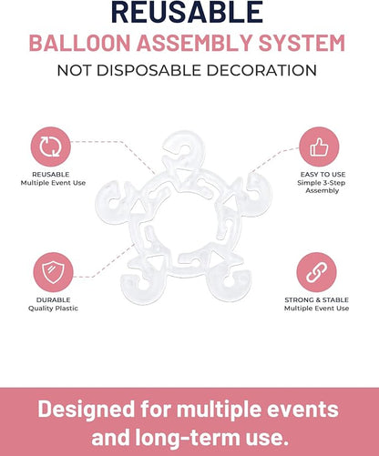 Tinabless Balloon Clips, Reusable Balloon Connectors - Image 2