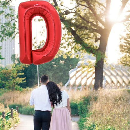 TONIFUL 40 Inch Large Bright Red Letter Balloons A-Z, Giant Jumbo Helium Foil - Image 4