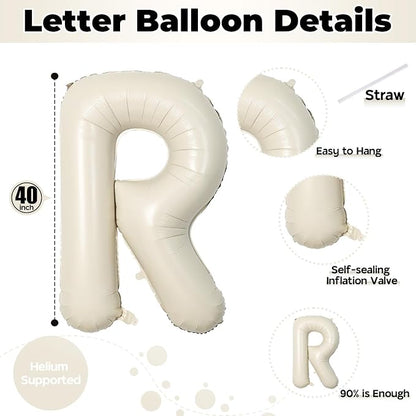 40 Inch Beige BRIDE Balloons Bachelorette - Image 2