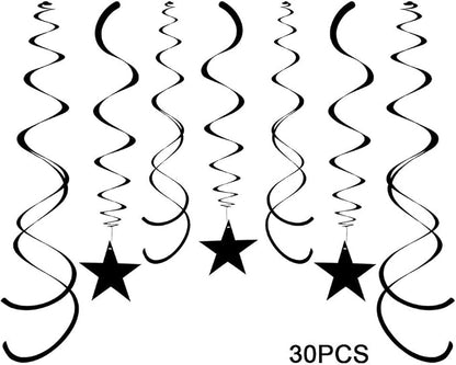 Party Star Swirl Decorations, Whirls Decorations - Image 2