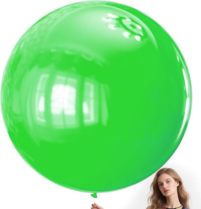 Lime Green Balloons 9pcs 36 Inch Extra Large Big Jumbo Giant Neon Yellowish by Kawkalsh