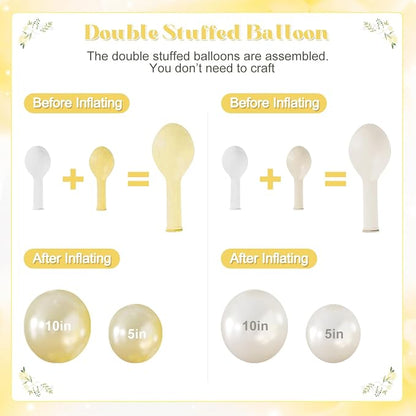 Yellow Balloon Arch Kit for Wedding Baby Shower Bridal Shower Decorations | - Image 3