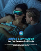 RENPHO Eyeris 1 Eye Massager with Heat, Birthday Gifts Eye Mask for Mom Dad Women Men Her Him, Smart Sleep Mask with Voice for Relax, Reduce Strain