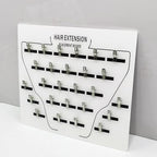 Extension Holder - Wig Sectioning Display Plates, Secure Clip Design, Clip-In Wig Grafting Plate, Time Saving Acrylic Hair Separator Board | Professional Grafting Plate for Hairpieces Home Salon Appl