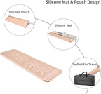 Silicone Travel Mat Pouch for Hair Straightener, Crimping Iron, Curling Wand, Flat Iron, and Styling Tools