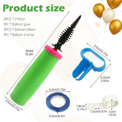 2pcs Balloon Pump Hand Two-Way Dual Action inflate, - Image 2