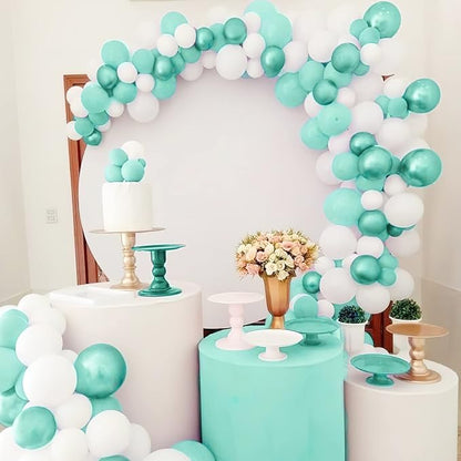 PartyWoo Teal Balloons 100pcs Turquoise Dark Teal Color 5 Inch | Balloons - Image 7