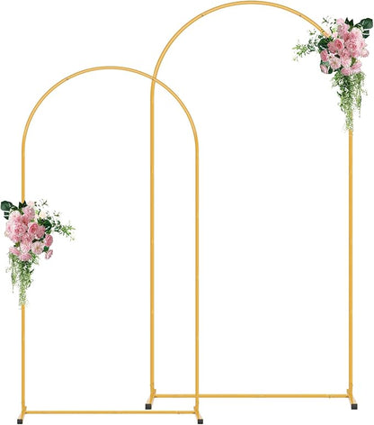 Metal Arch Backdrop Stand Set of 2, Decorative Backdrop Arch Stand | Easy by Unknown