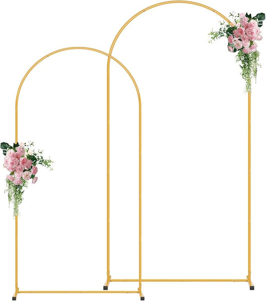 Metal Arch Backdrop Stand Set of 2, Decorative Backdrop Arch Stand | Easy by Unknown