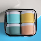 Travel Containers for Toiletries, Silicone Cream Jars BPA-Free, Leak-proof 3oz Travel Size Containers, Portable Size Silicone Jars with Lid for Cosmetic Face Hand Body Cream (4 Pack)