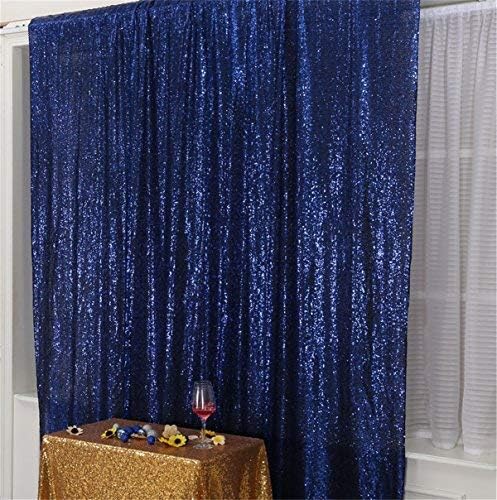 Eternal Beauty Navy Blue 3mm Sequin Backdrop 8x8 Ft - Image 6