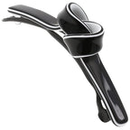 Camila Paris CP3358 French Hair Barrette Clip for Girls, Handmade, Black/White, Metal-Free Closure Strong Hold Grip Hair Clips for Women, No Slip Durable Styling Girls Hair Accessories, Made in France