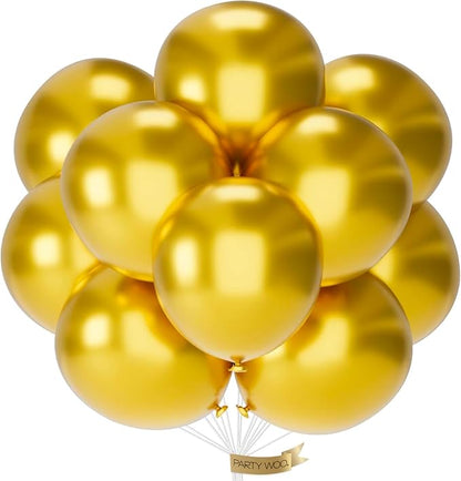 PartyWoo Gold Balloons 20pcs Gold Latex Helium Balloons 18 Inch | Birthday by PartyWoo