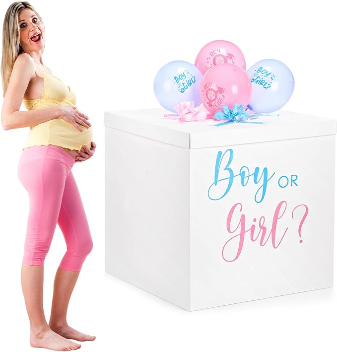 Kolldenn 28 Inches Jumbo Gender Reveal Gift Box by Unknown