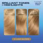 Clairol Nice'n Easy Permanent Hair Dye, 9 Light Blonde Hair Color, Pack of 1