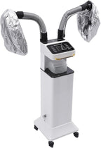 Nano Hair Steamer Professional Ozone Hair Steamer 650W 110V Multifunctional Hair Dyeing Machine with Timer & Adjustable Temperature, Standing Micro Mist Hair Processor for Beauty Salon (White)