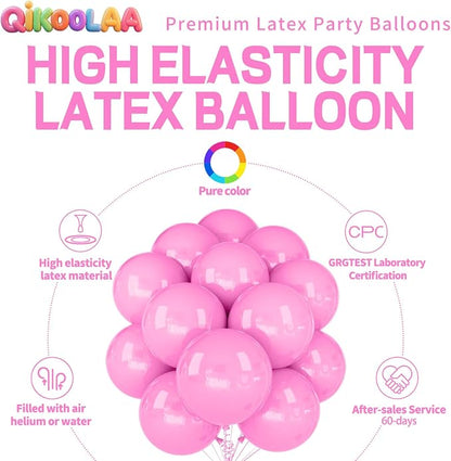 32Pcs Pink Big Balloons 18 Inch, Round Large Latex Party Balloons - Image 2