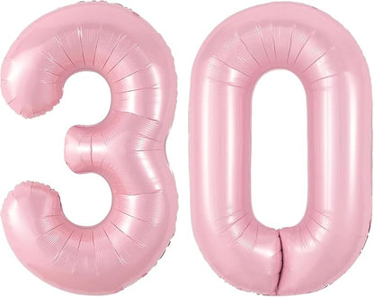 Number Balloons Pink Party Balloon by United-UnicornsParty