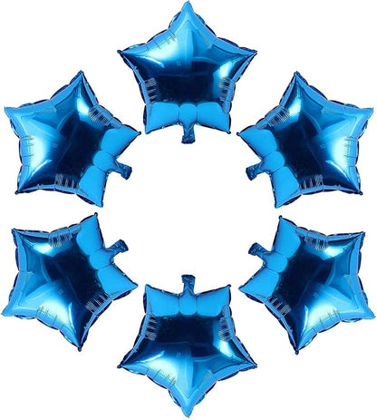 24 Pcs 18" Blue Star Balloons Foil Balloons Mylar Balloon by Unknown