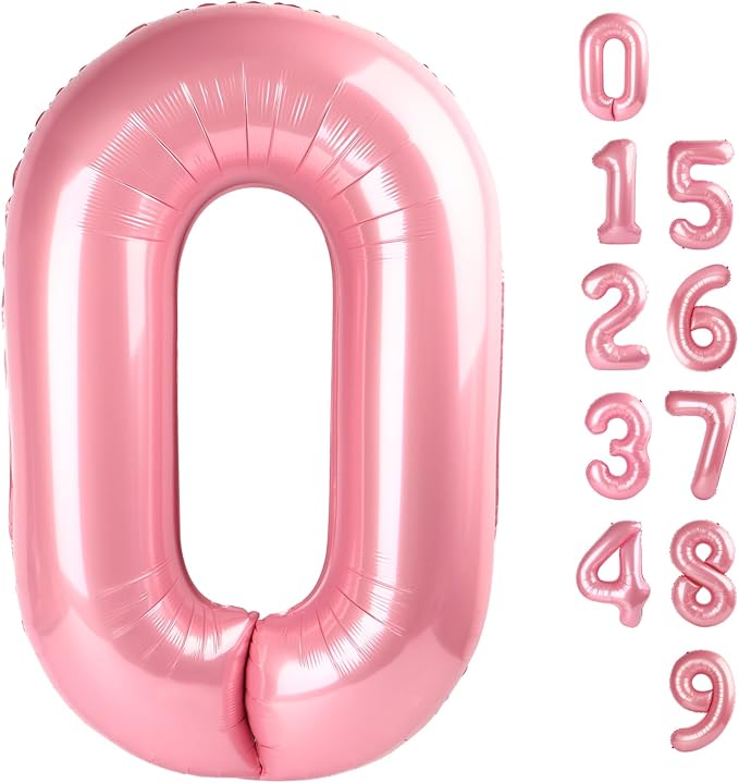Number 0 Balloons 40 Inch for 10 100 Birthday Party Decorations, Dark Green | by Mluchee
