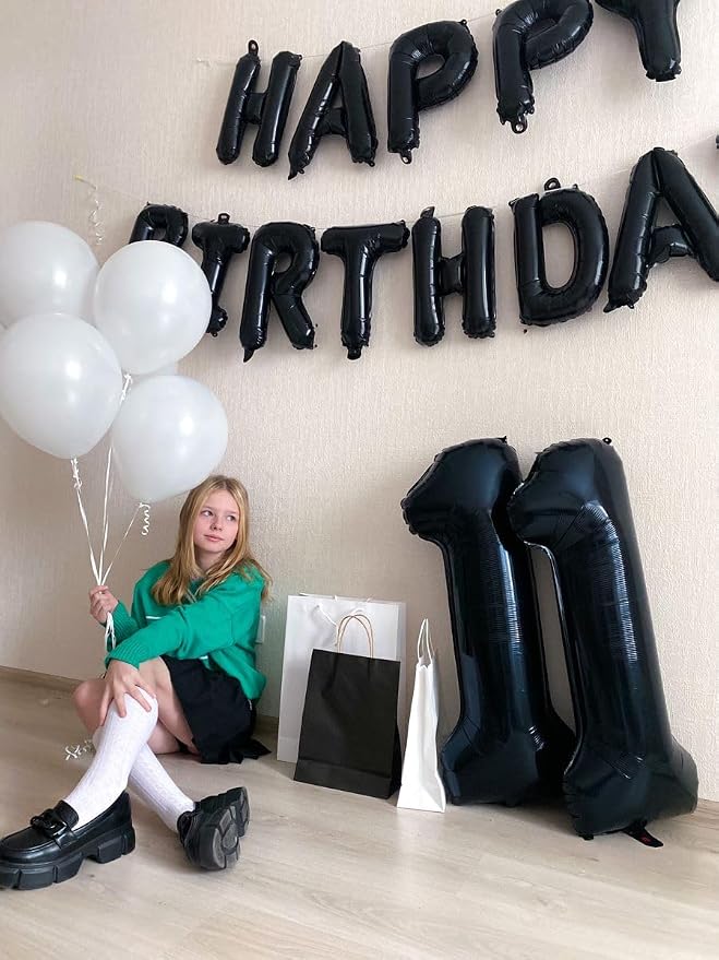 Black 11 Balloon - Image 2