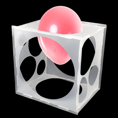 11 Holes Plastic Balloon Sizer Cube Box Collapsible 2-10 Inch Balloon Sizer - Image 7
