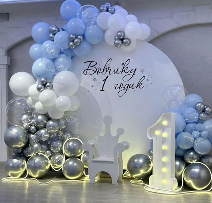 Blue and Silver Balloons - Image 3