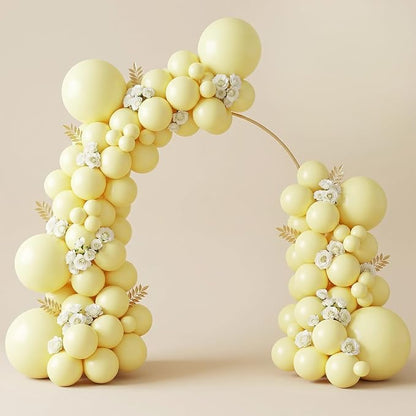 102pcs Pastel Yellow Balloons Garland Arch Kit, 18 12 10 5 Inch Balloons | - Image 6