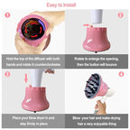 Universal Hair Diffuser for 1.4"-2.6" Blow Dryers, Diffuser Hair Dryer Attachment, Professional Hair Diffuser for Curly Wavy Long Thick Hair (Pink)