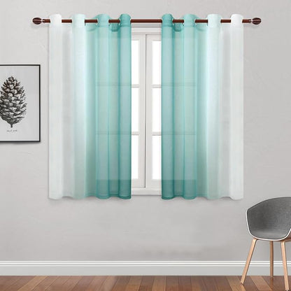 DWCN Ombre Short Sheer Curtains - Image 2