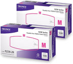 TRONEX XS - 2XL Nitrile Glove, Examination, Fingertip-Textured, Powder-Free, Blue