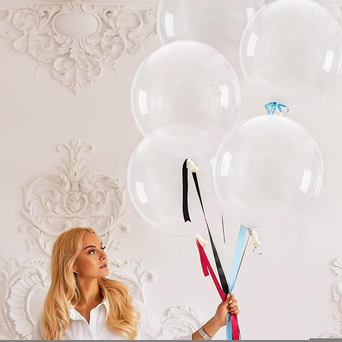 24pcs Clear Balloons 18 Inch Big Clear Balloons Latex Giant Balloon Jumbo Thick - Image 6