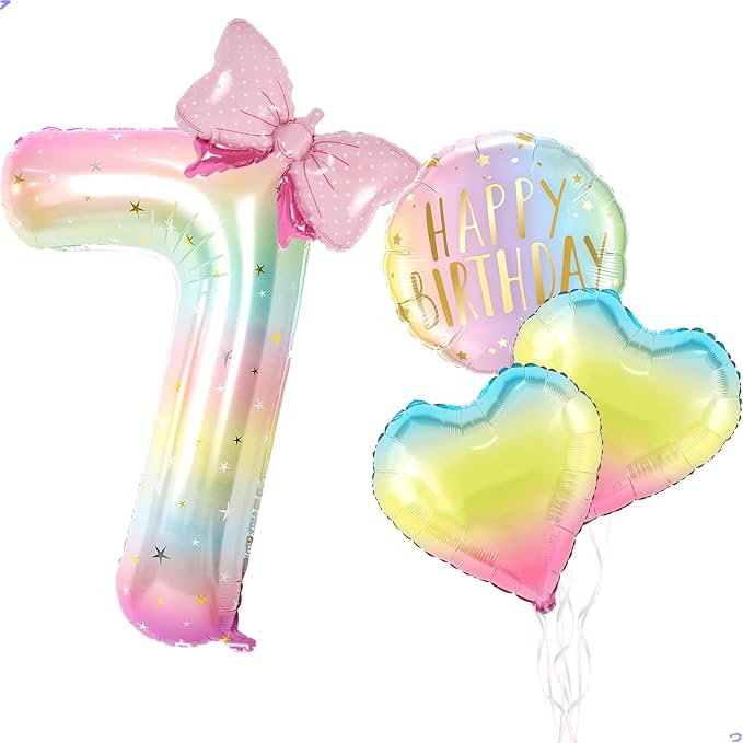 Squish Birthday Decorations Balloon Number 7 by Unknown