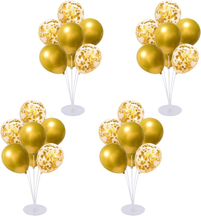 4 Set Balloon Stand Kit for Table Centerpieces by LOBUBT