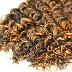 30 32 34 Inch P1B30 Bundles Human Hair Highlight Deep Wave Bundle Brazilian Virgin Remy Hair Extensions Niegmeag 2 Tone Black and Light Brown Deep Wave Bundle 300g