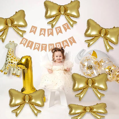Party Era® 6 Pieces Bow Balloons, Wedding Bridal Shower, Baby Shower, Balloon - Image 2