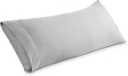 Bare Home Microfiber Body Pillow Cover - Ultra Soft & Cooling - Double Brushed - Envelope Closure - Easy Care (20''x54'' Body Pillow Cover, Cloud Grey)