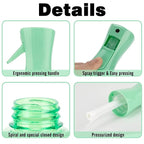 Spray Bottle for Hair (6.8OZ /200ML) Continuous Ultra Fine Mist Sprayer for Hair, Salons, Barber, Plants, Skin Care, Cleaning 2 Pack CLEAR GREEN