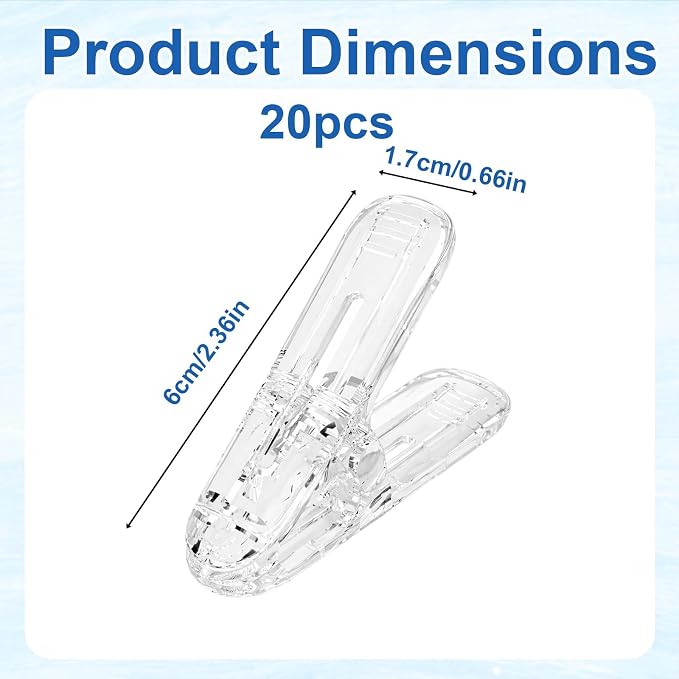 20 Clear Balloon Clips for Ball-oon Arch, Balloon Arch Clips, Secure Balloon - Image 2