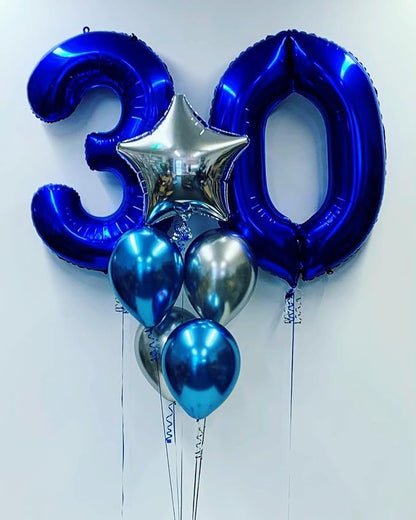 Numbers 50 Balloon 40Inch Silver Balloons - Image 3