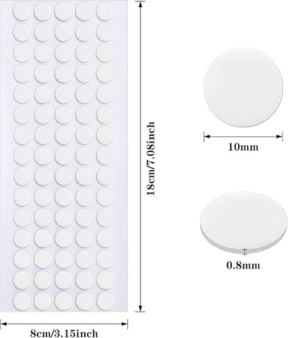 JANYUN 280 Pcs Sticky Dots Stickers, 10mm Round Putty Clear Sticky Tack | No - Image 2