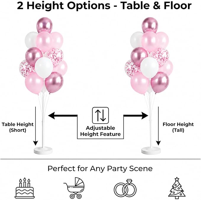 Pink Balloon Column Stand Kit - Image 4