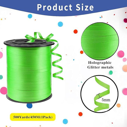 500 Yard Premium Light Green Curling Ribbon Balloon String, 3/16" - Image 2