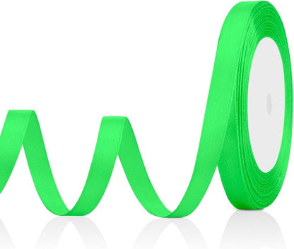 Ribbon for Gift Wrapping Green Satin Ribbons 3/8 in 25 Yard Fabric Ribbon for by OALCQ
